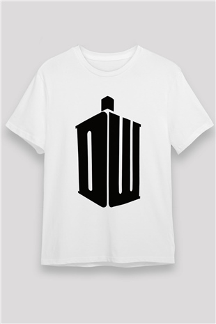 Doctor Who Baskılı Beyaz Tişört