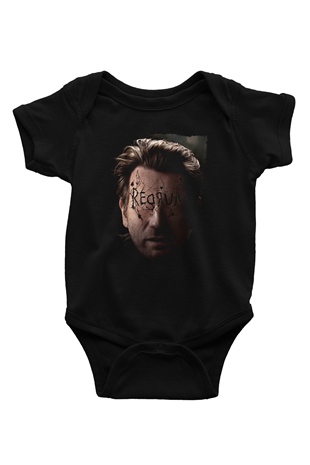 Unisex Doktor Uyku (Doctor Sleep) Baskılı Siyah Bebek Body - Zıbın