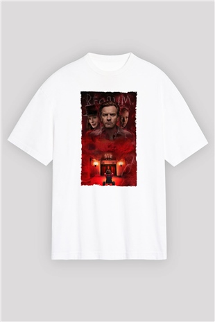 Unisex Doktor Uyku - Doctor Sleep Baskılı Beyaz Oversize Oversize T-shirt