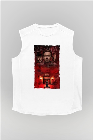 Unisex Doktor Uyku - Doctor Sleep Baskılı Beyaz Kolsuz Tshirt