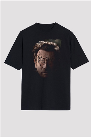 Unisex Doktor Uyku (Doctor Sleep) Baskılı Siyah Oversize Tshirt