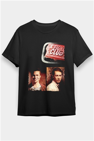Dövüş Kulübü (Fight Club) Baskılı Siyah Tişört