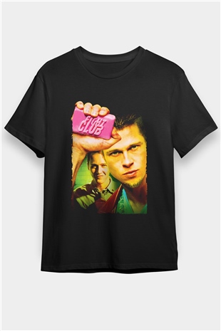 Dövüş Kulübü (Fight Club) Baskılı Siyah T-shirt