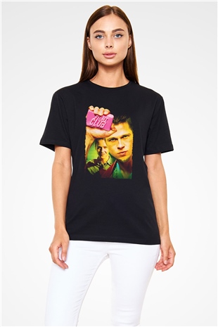 Dövüş Kulübü (Fight Club) Baskılı Siyah T-shirt