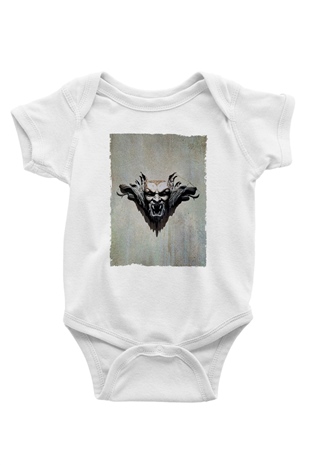 Unisex Drakula Baskılı Bebek Body - Zıbın