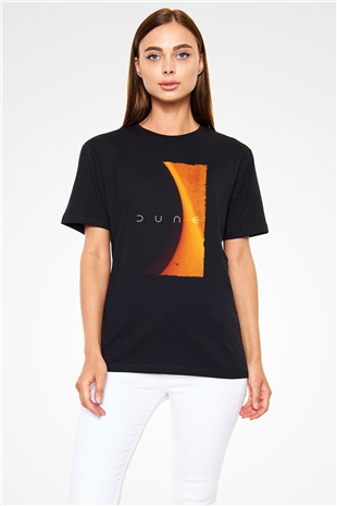 Dune Baskılı Siyah T-Shirt