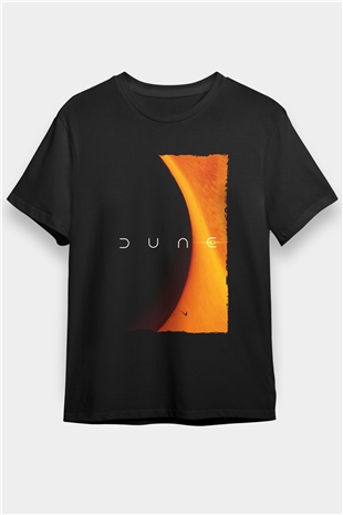 Dune Baskılı Siyah T-Shirt