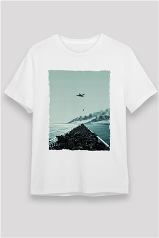 Dunkirk Baskılı Beyaz Tshirt