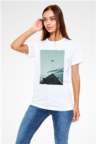 Dunkirk Baskılı Beyaz Tshirt