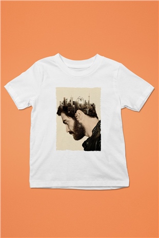 Unisex Düşman (Enemy) Baskılı Beyaz Çocuk Tshirt
