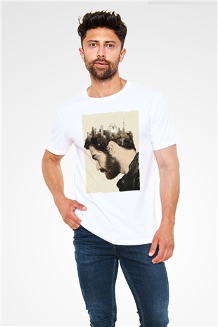 Düşman (Enemy) Baskılı Beyaz Tshirt