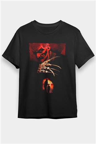 Elm Sokağında Son Kabus (Wes Cravens New Nightmare) Baskılı Siyah T-Shirt