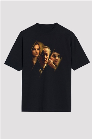 Unisex En İyi Teklif (The Best Offer) Baskılı Siyah Oversize T-shirt