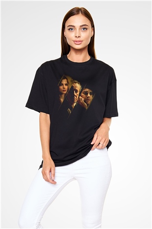 Unisex En İyi Teklif (The Best Offer) Baskılı Siyah Oversize T-shirt