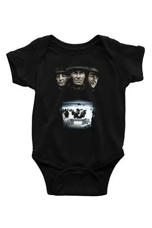Unisex En Uzun Gün (The Longest Day) Baskılı Siyah Bebek Body - Zıbın
