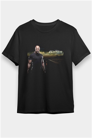 Faster Baskılı Siyah Tişört