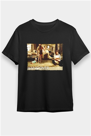 Felekten Bir Gece (The Hangover) Baskılı Siyah Tshirt