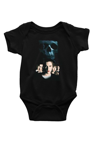 Unisex Final Destination Baskılı Siyah Bebek Body - Zıbın