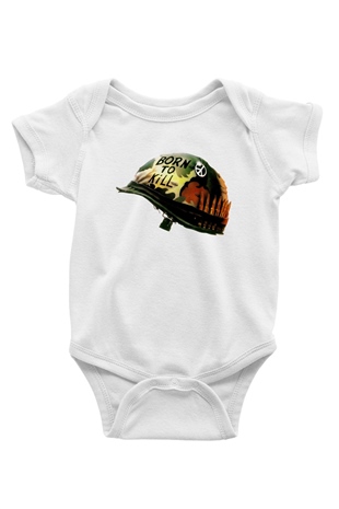 Unisex Full Metal Jacket Baskılı Bebek Body - Zıbın