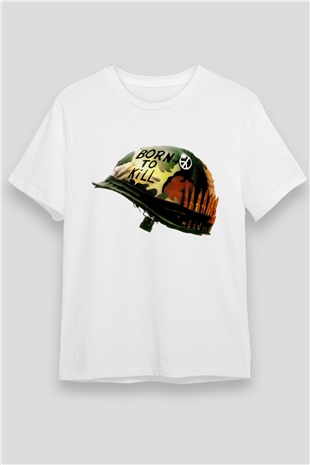 Full Metal Jacket Baskılı Beyaz Tişört