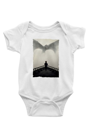 Unisex Game of Thrones Baskılı Bebek Body - Zıbın
