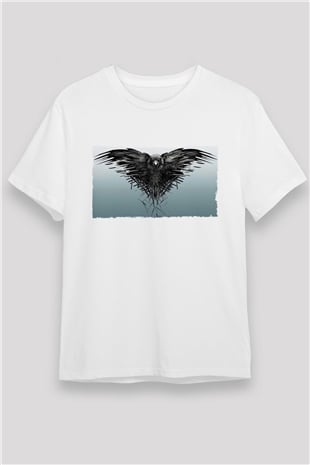 Game of Thrones Baskılı Beyaz Tshirt