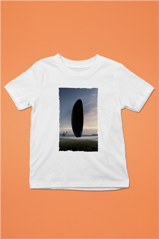 Unisex Geliş Arrival Baskılı Beyaz Çocuk Tişört