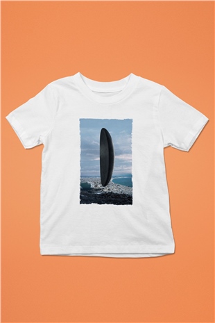 Unisex Geliş Arrival Baskılı Beyaz Çocuk Tshirt