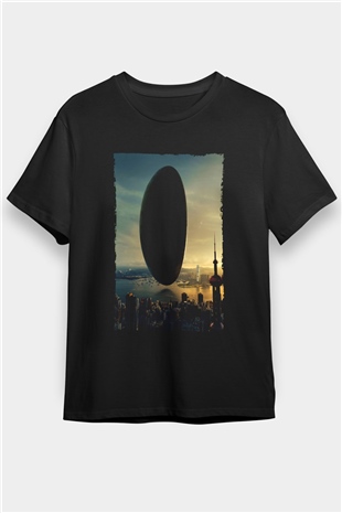 Geliş (Arrival) Baskılı Siyah Tshirt