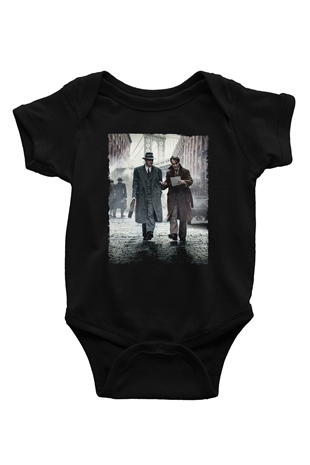 Unisex Genius Baskılı Siyah Bebek Body - Zıbın