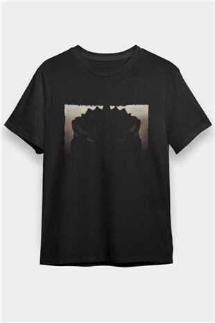 Godzilla Baskılı Siyah T-shirt