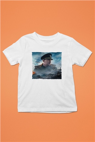 Unisex Greyhound Baskılı Beyaz Çocuk Tshirt