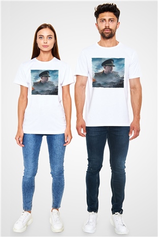 Greyhound Baskılı Beyaz T-shirt