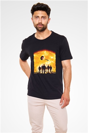 Gün Işığı (Sunshine) Baskılı Siyah T-Shirt