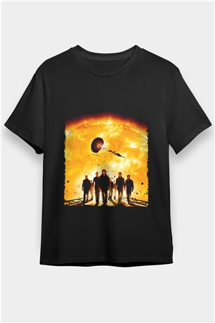 Gün Işığı (Sunshine) Baskılı Siyah T-Shirt