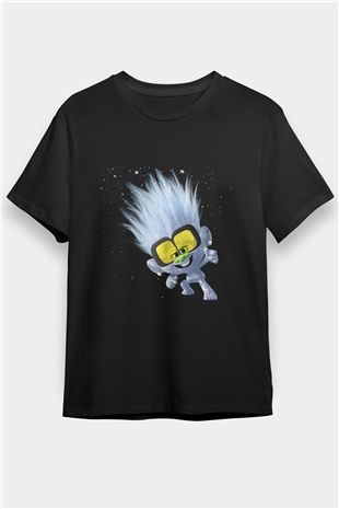 Guy Diamond Baskılı Siyah T-Shirt