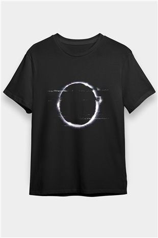 Halka (The Ring) Baskılı Siyah Tişört
