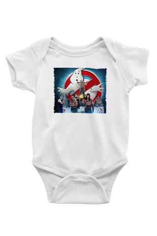 Unisex Hayalet Avcıları (Ghostbusters) Baskılı Bebek Body - Zıbın