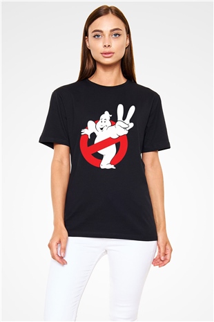 Hayalet Avcıları (Ghostbusters) Baskılı Siyah Tshirt