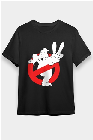 Hayalet Avcıları (Ghostbusters) Baskılı Siyah Tshirt