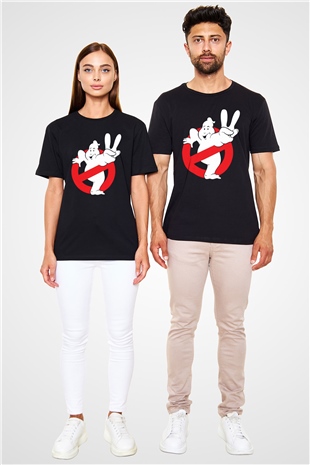 Hayalet Avcıları (Ghostbusters) Baskılı Siyah Tshirt