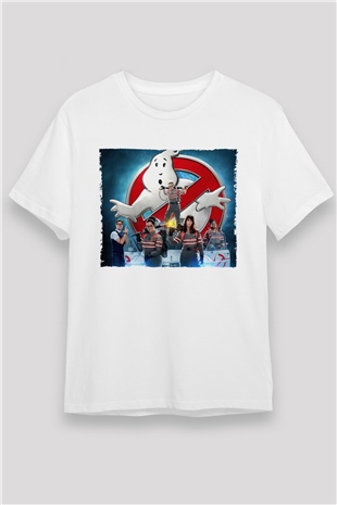Hayalet Avcıları (Ghostbusters) Baskılı Beyaz Tshirt
