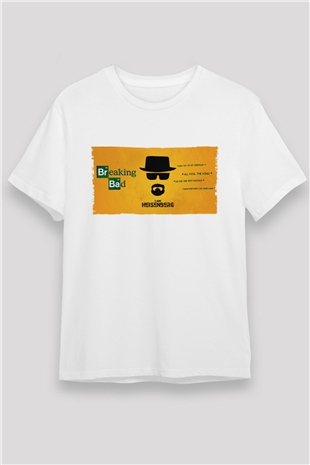 Heisenberg - Breaking Bad Baskılı Beyaz Tshirt