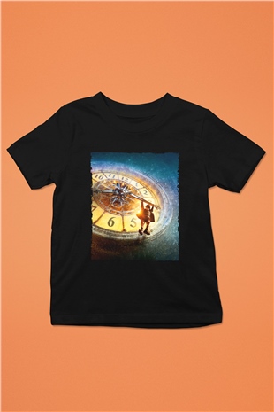 Unisex Hugo Baskılı Siyah Çocuk Tshirt