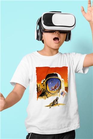 Unisex Hükmedenler - Capricorn Baskılı Beyaz Çocuk Tshirt