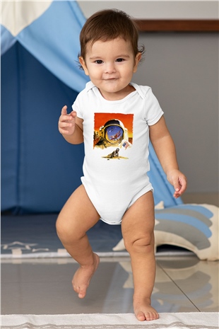 Unisex Hükmedenler - Capricorn Baskılı Bebek Body - Zıbın