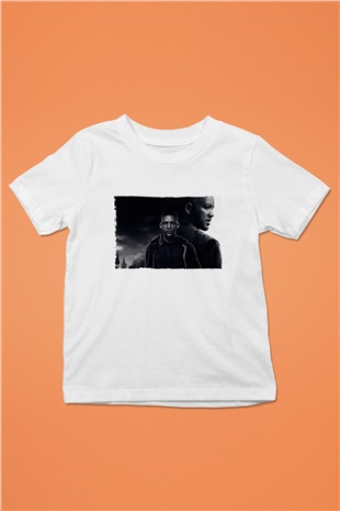 Unisex İkizler Projesi (Gemini Man) Baskılı Beyaz Çocuk Tişört