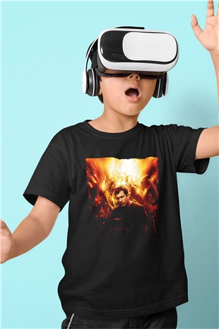Unisex İşaretler (Signs) Baskılı Siyah Çocuk Tişört