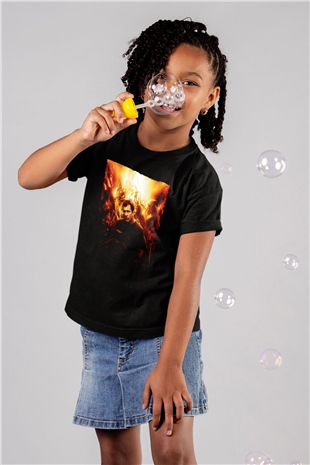 Unisex İşaretler (Signs) Baskılı Siyah Çocuk Tişört