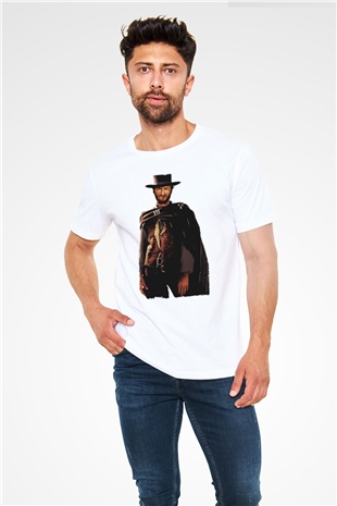 İyi, Kötü ve Çirkin (The Good, the Bad and the Ugly) Baskılı Beyaz Tshirt
